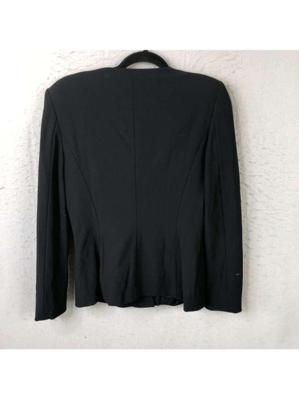 ESCADA Blazer Womens 6 Black New Wool Old Money Capsule Career Classic - Picture 2 of 14